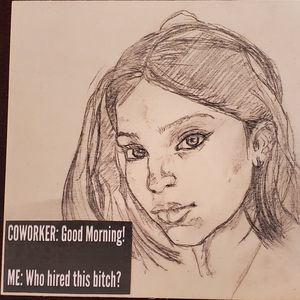 Hand-painted Irene Morgan Wood Tiles,  5 x 5 inches